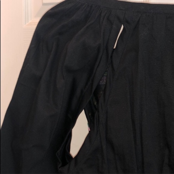 Cynthia Rowley Black Top With Multi Colors - Picture 7 of 8